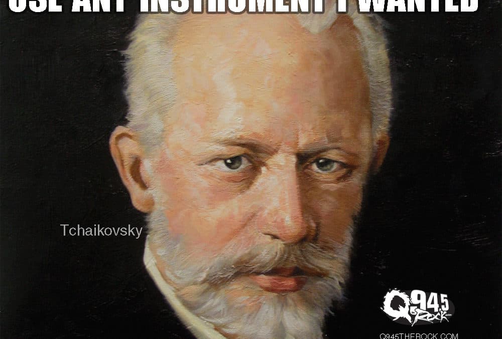 They told him he could use ANY musical instruments… he chose heavy artillery