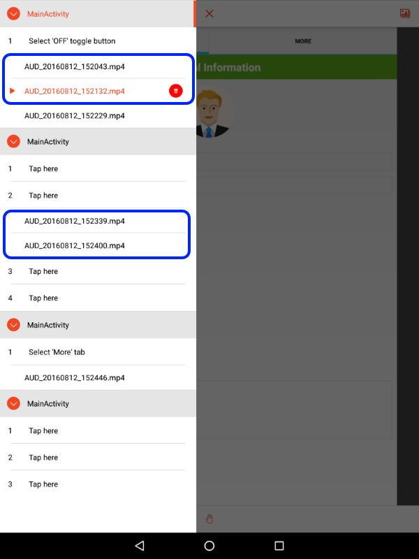 Multiple audios associated with a screen