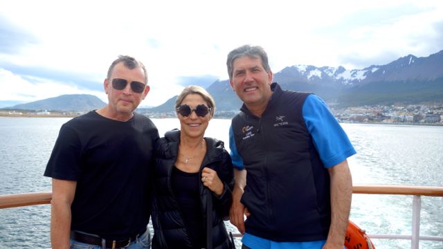 Quark team member and passengers