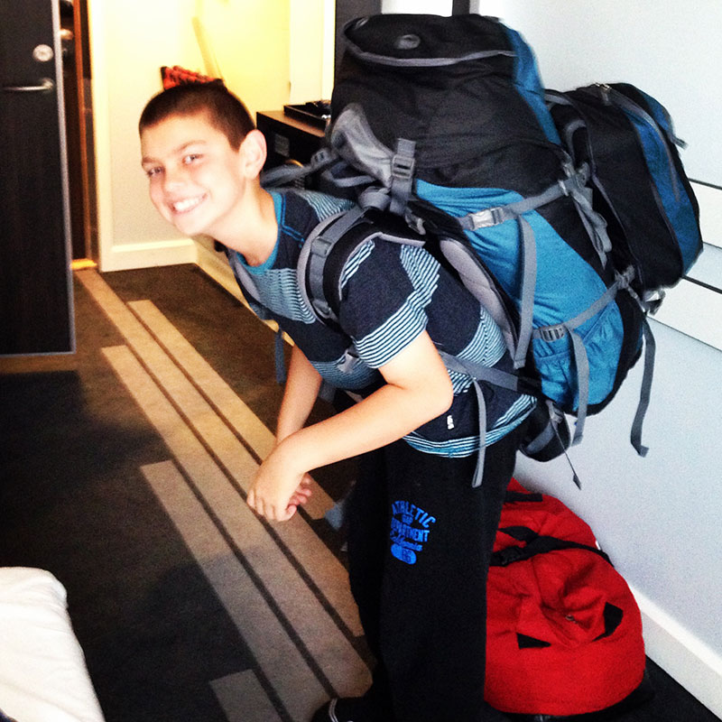 Owen, a natural born traveler Owen, a natural born traveler