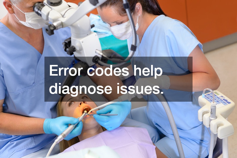 Error codes help diagnose issues.