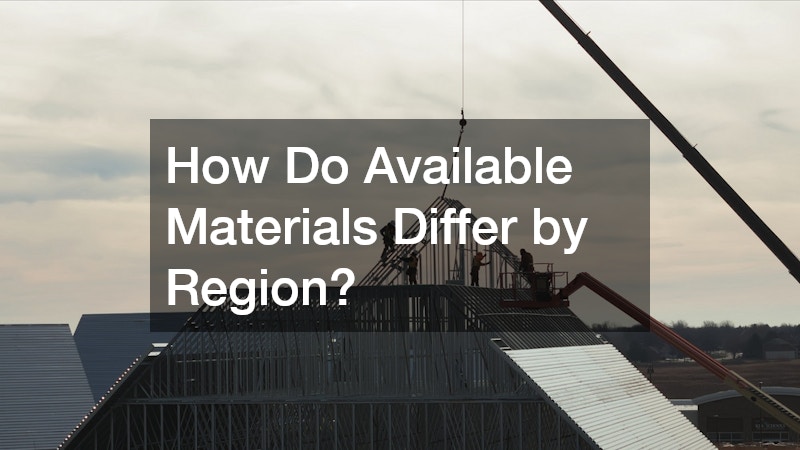 How Do Available Materials Differ by Region?
