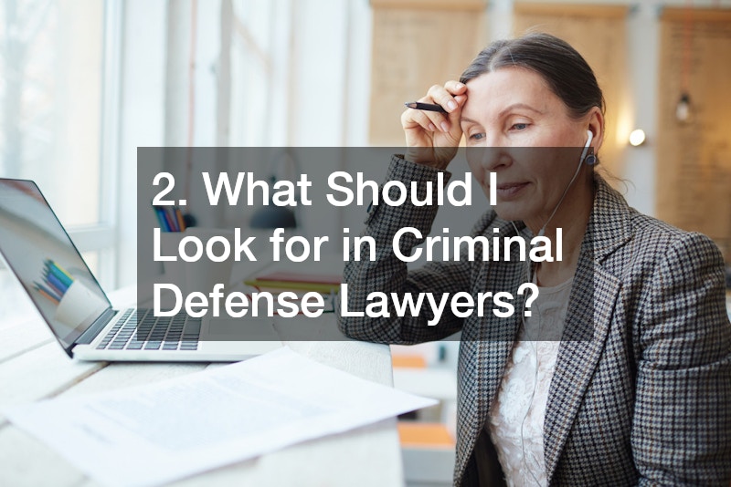 2. What Should I Look for in Criminal Defense Lawyers?