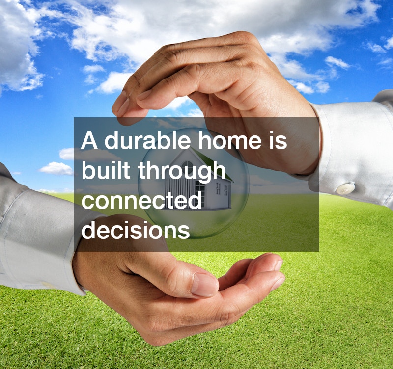 A durable home is built through connected decisions