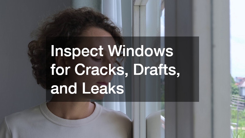 Inspect Windows for Cracks, Drafts, and Leaks