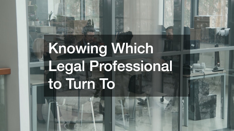 Knowing Which Legal Professional to Turn To