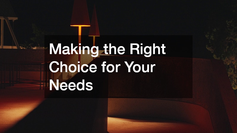 Making the Right Choice for Your Needs