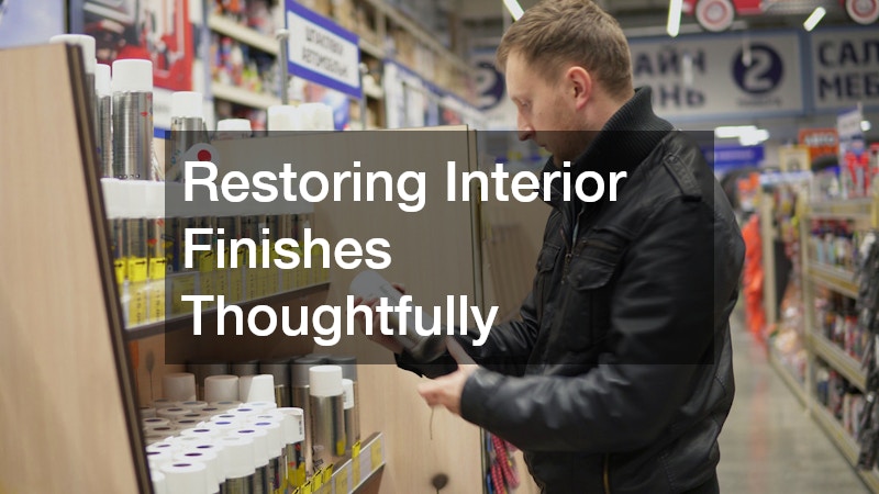Restoring Interior Finishes Thoughtfully