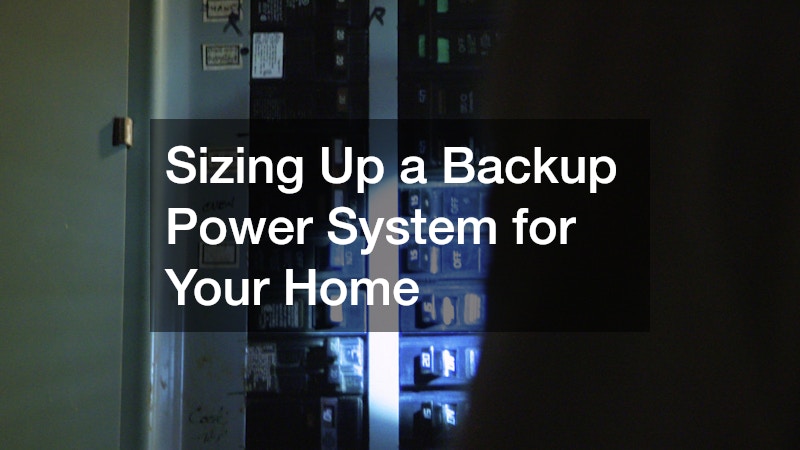 Sizing Up a Backup Power System for Your Home