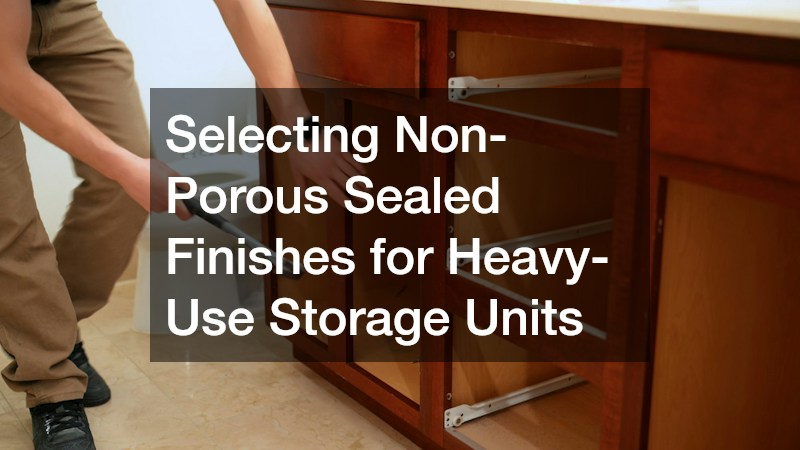 Selecting Non-Porous Sealed Finishes for Heavy-Use Storage Units