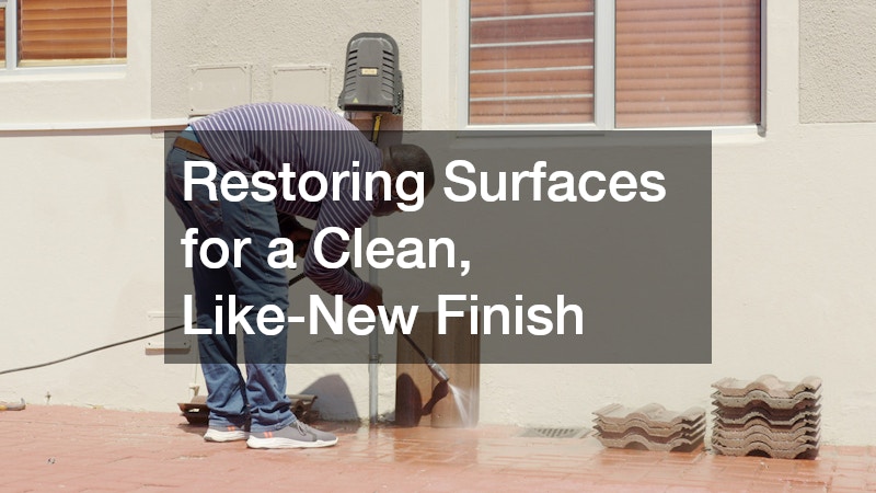 Restoring Surfaces for a Clean, Like-New Finish