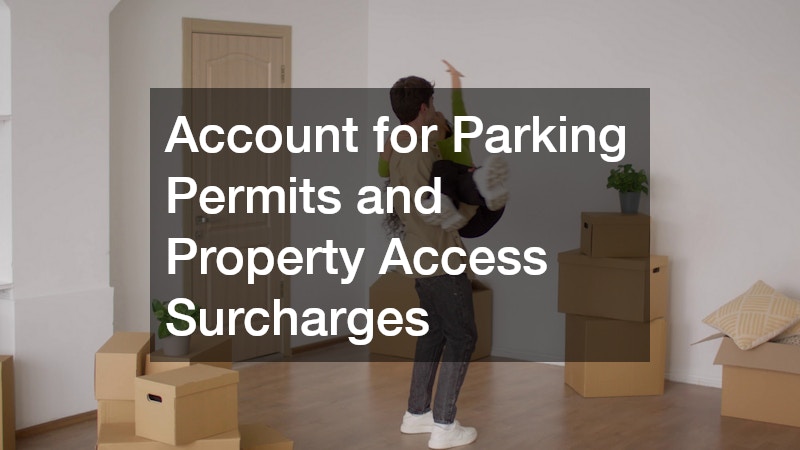 Account for Parking Permits and Property Access Surcharges