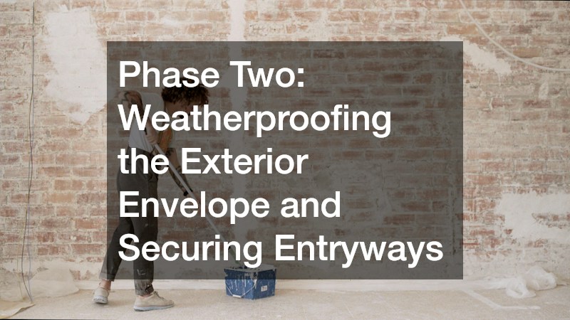 Phase Two: Weatherproofing the Exterior Envelope and Securing Entryways