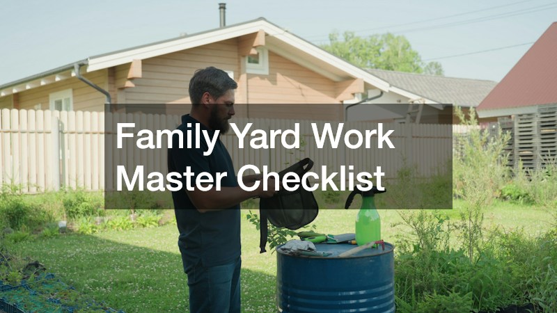 Family Yard Work Master Checklist