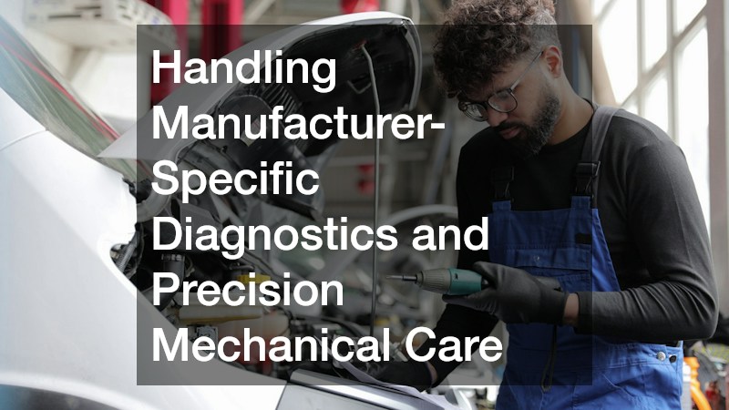 Handling Manufacturer-Specific Diagnostics and Precision Mechanical Care