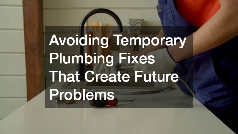 Avoiding Temporary Plumbing Fixes That Create Future Problems