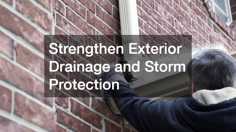 Strengthen Exterior Drainage and Storm Protection