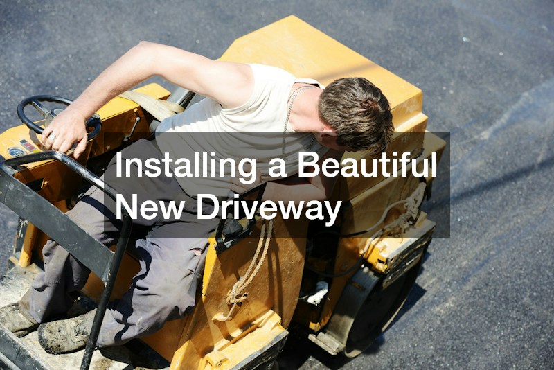 Installing a Beautiful New Driveway