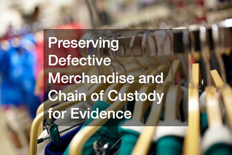 Preserving Defective Merchandise and Chain of Custody for Evidence