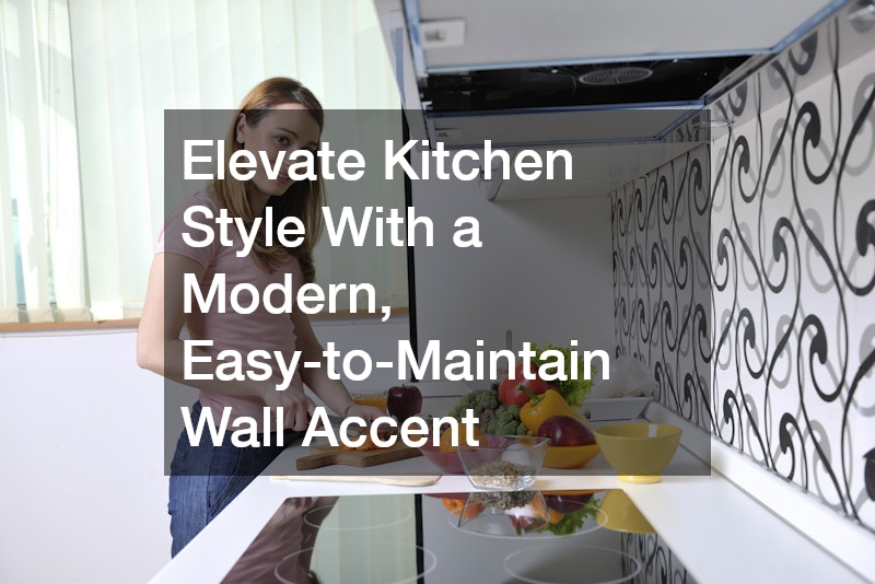 Elevate Kitchen Style With a Modern, Easy-to-Maintain Wall Accent