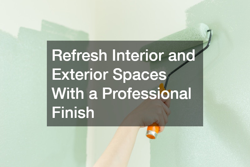 Refresh Interior and Exterior Spaces With a Professional Finish