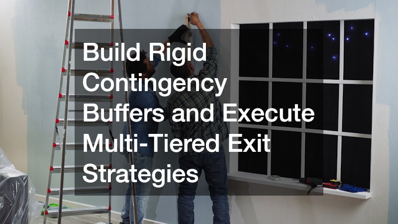 Build Rigid Contingency Buffers and Execute Multi-Tiered Exit Strategies