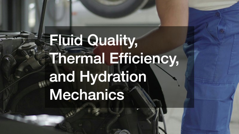 Fluid Quality, Thermal Efficiency, and Hydration Mechanics
