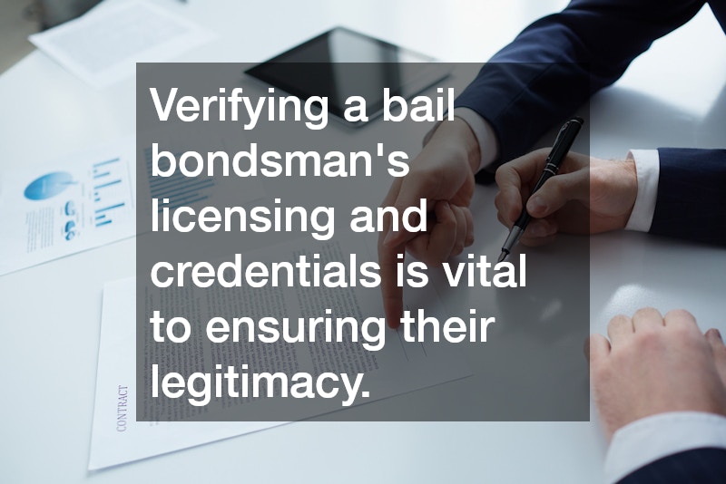 Verifying a bail bondsman