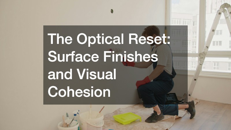 The Optical Reset: Surface Finishes and Visual Cohesion