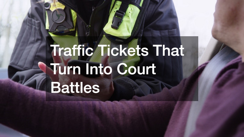 Traffic Tickets That Turn Into Court Battles