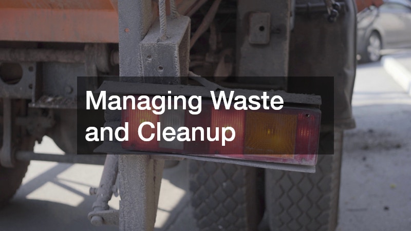 Managing Waste and Cleanup