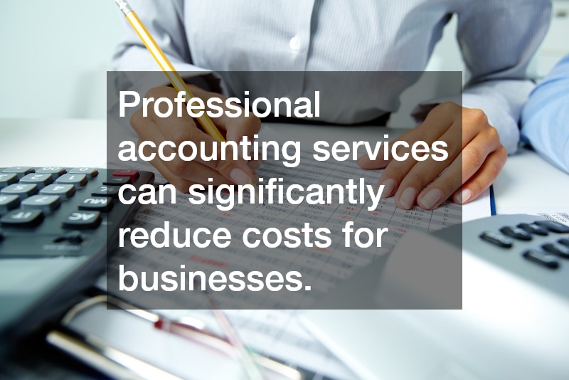 Professional accounting services can significantly reduce costs for businesses.