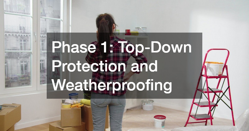 Phase 1: Top-Down Protection and Weatherproofing