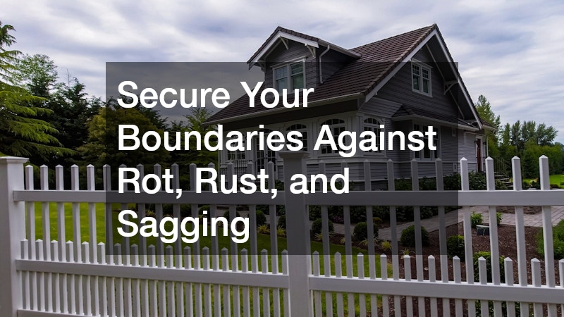 Secure Your Boundaries Against Rot, Rust, and Sagging