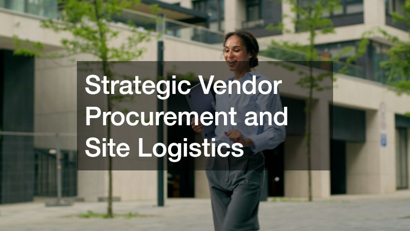 Strategic Vendor Procurement and Site Logistics