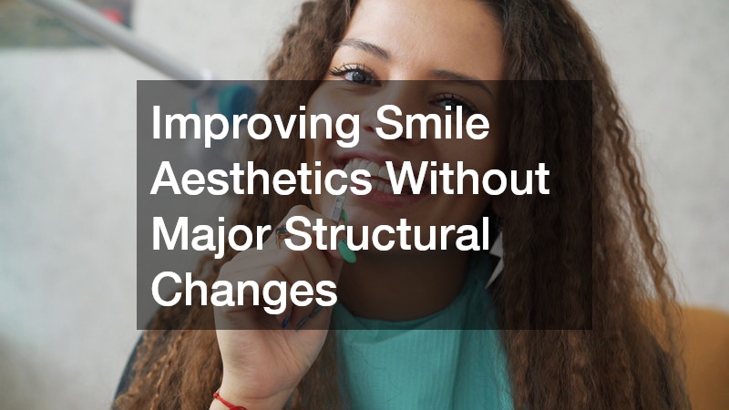 Improving Smile Aesthetics Without Major Structural Changes