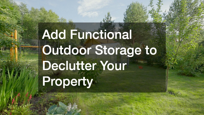 Add Functional Outdoor Storage to Declutter Your Property