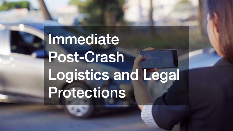 Immediate Post-Crash Logistics and Legal Protections