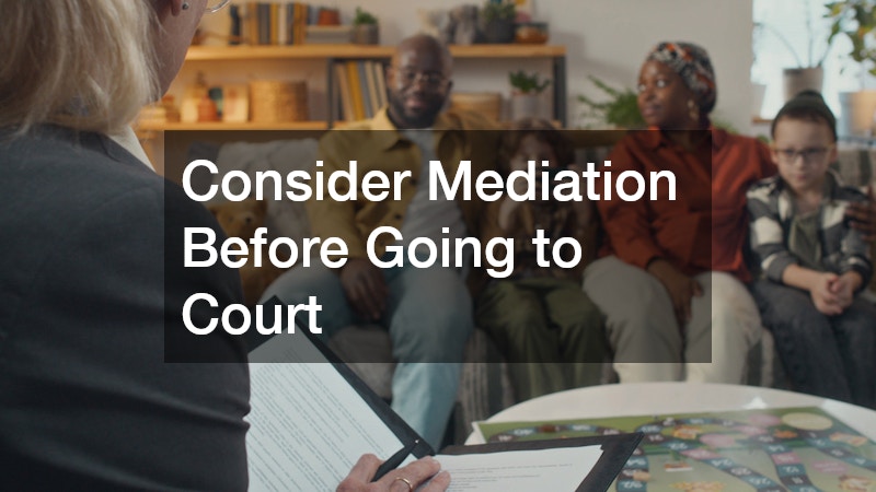 Consider Mediation Before Going to Court