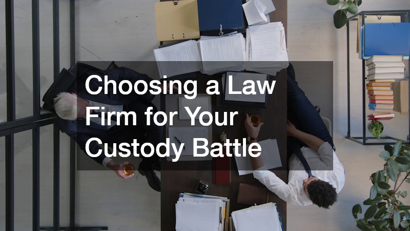 Choosing a Law Firm for Your Custody Battle