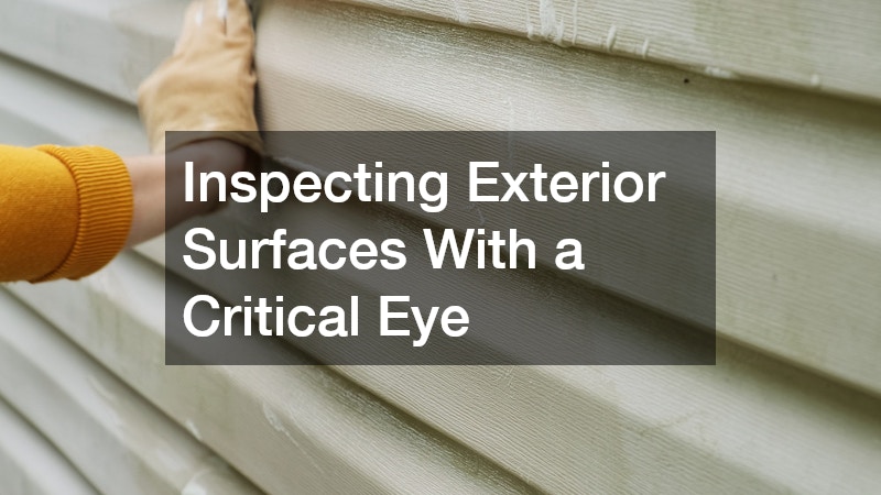 Inspecting Exterior Surfaces With a Critical Eye