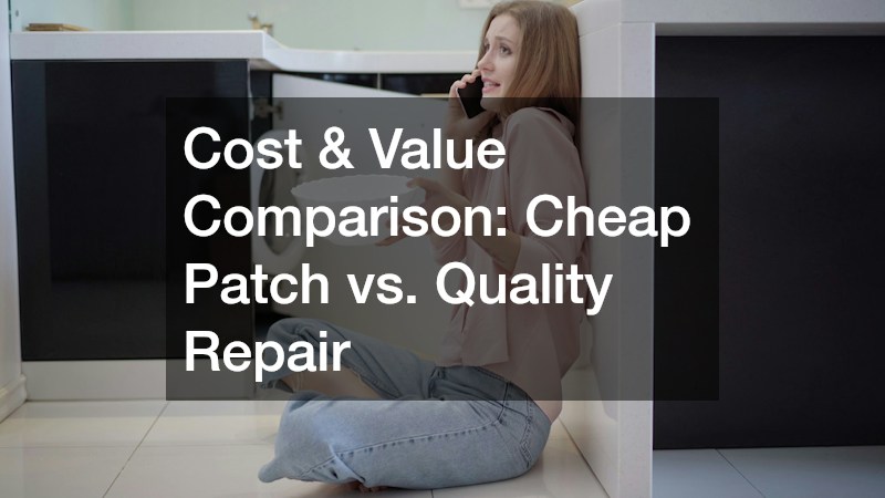 Cost & Value Comparison: Cheap Patch vs. Quality Repair