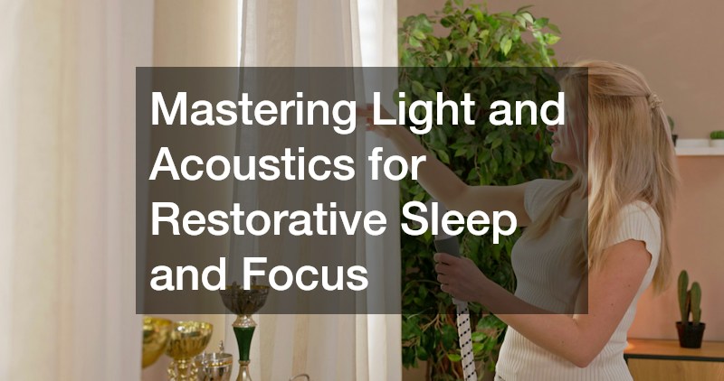 Mastering Light and Acoustics for Restorative Sleep and Focus