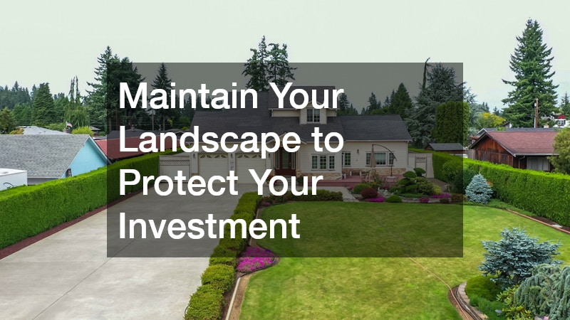 Maintain Your Landscape to Protect Your Investment