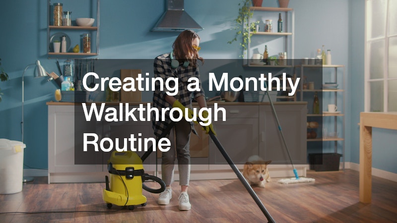 Creating a Monthly Walkthrough Routine