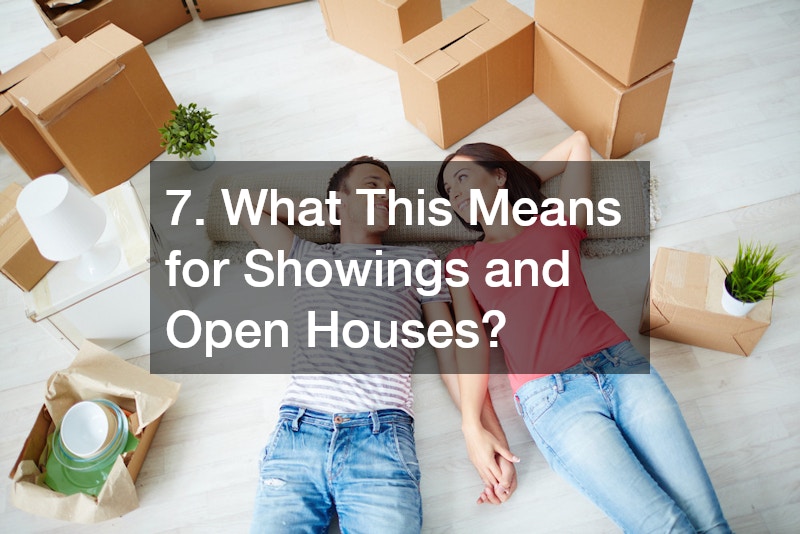 7. What This Means for Showings and Open Houses?