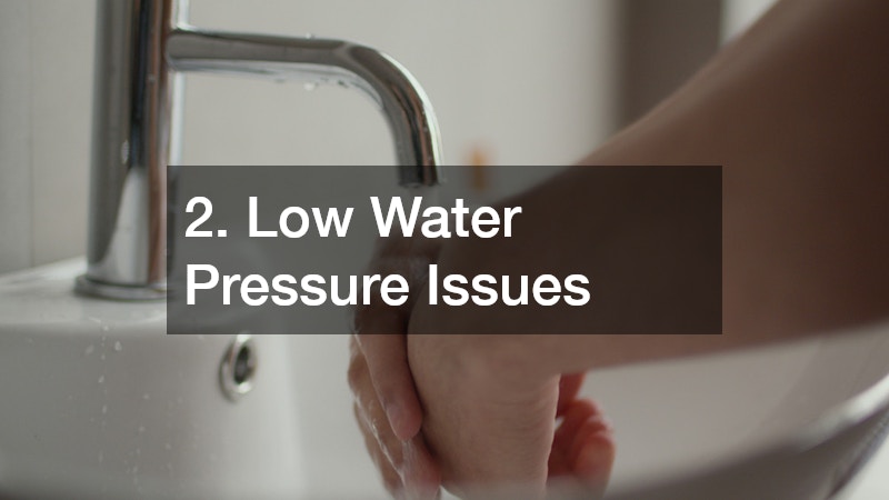 2. Low Water Pressure Issues