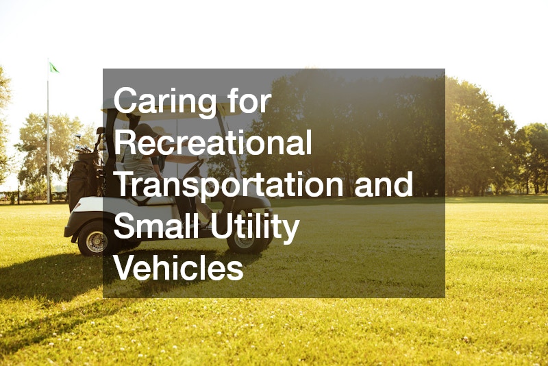 Caring for Recreational Transportation and Small Utility Vehicles