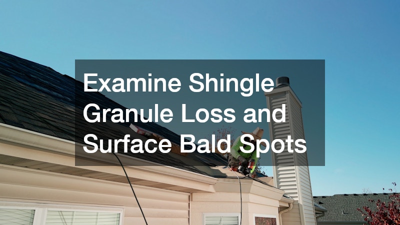 Examine Shingle Granule Loss and Surface Bald Spots