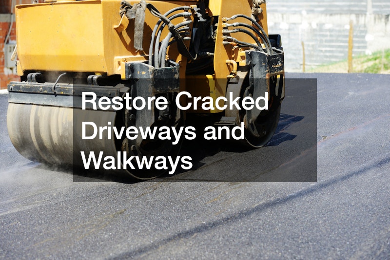 Restore Cracked Driveways and Walkways